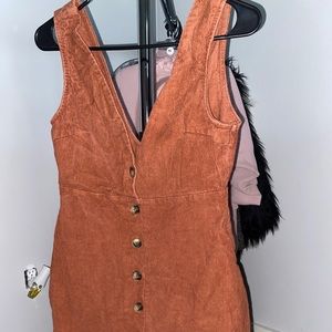 Button Up Corduroy Dress